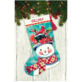 Набор для вышивания DIMENSIONS "Новогодний носок от Снеговика"